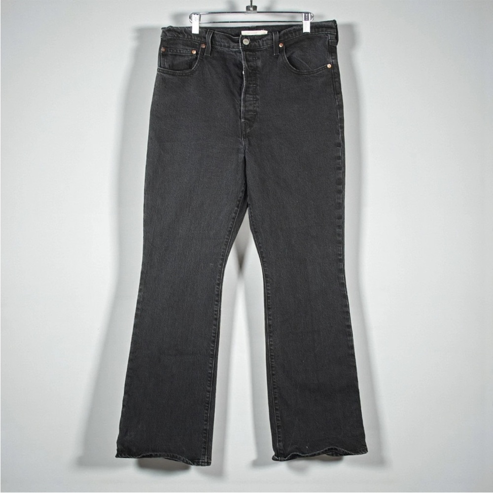 Levi's Black Flare Wide Leg Jeans